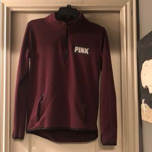 Victoria secret PINK three quarter zip pull overXS